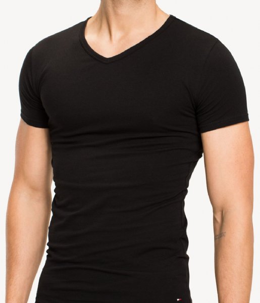 Tommy Hilfiger T shirt Stretch VN Tee SS 3P Black grey heather white (004)